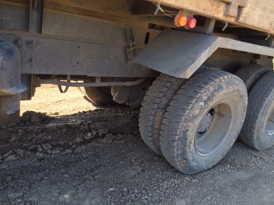 ขายรถบรรทุกสิบล้อดัมพ์ Mitsubishi turbo TF-54xx เครื่องเดิม 6D16 turbo 220 แรง ปี 39 กระบะสามมิตร