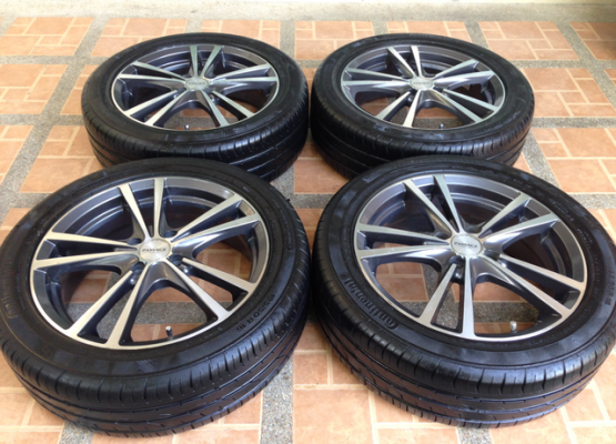 ล้อ Passage ขอบ16 สภาพสวย พร้อมยางBridgestone 195 50 16 ปี13 ดอกเต็ม ใช้ยาว ราคาไม่แพง