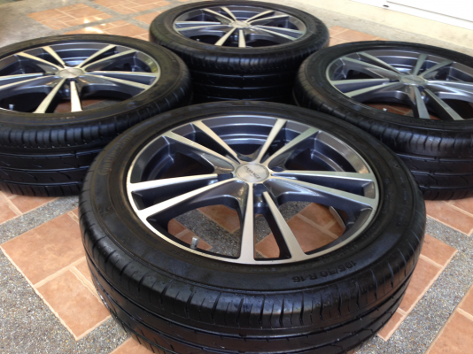 ล้อ Passage ขอบ16 สภาพสวย พร้อมยางBridgestone 195 50 16 ปี13 ดอกเต็ม ใช้ยาว ราคาไม่แพง