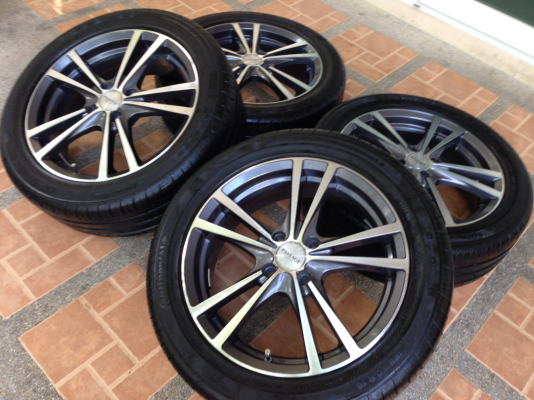 ล้อ Passage ขอบ16 สภาพสวย พร้อมยางBridgestone 195 50 16 ปี13 ดอกเต็ม ใช้ยาว ราคาไม่แพง