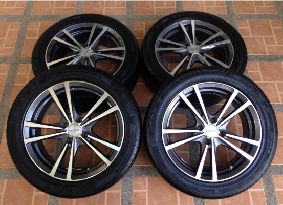 ล้อ Passage ขอบ16 สภาพสวย พร้อมยางBridgestone 195 50 16 ปี13 ดอกเต็ม ใช้ยาว ราคาไม่แพง