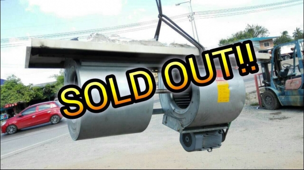====== Sold Out!! ====== โบวเวอร์เป่าอากาศ KRUGER มอเตอร์ 3 HP. 380V.ใบพัดสองตอน สภาพใหม่เก่าเก็บ พร้อมใช้งาน