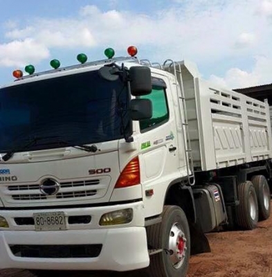 ขายสิบล้อ HINO FM1A 344 แรง พ่วงแม่ลูกดั้มสามมิตร  รถสวยพร้อมใช้งาน