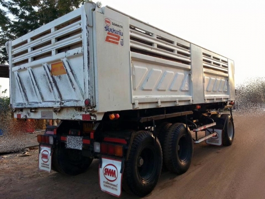 ขายสิบล้อ HINO FM1A 344 แรง พ่วงแม่ลูกดั้มสามมิตร  รถสวยพร้อมใช้งาน