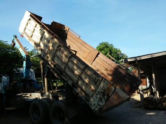 ขายกระบะดั้ม KC ยาว 5.30 ม. หัวกระบะเว้นช่องเครน อุปกรณ์ครบ