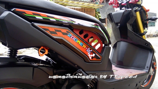 Zoomer-x ตัว Top คอมบายเบรคจดปี 56 แต่งสวยรถมือเดียว