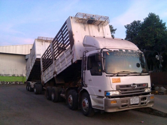 ขายรถสิบล้อ HINO โปรเฟีย  360แรง K13Cดั้มเหล็กเกษตรพ่วงแม่ลูก