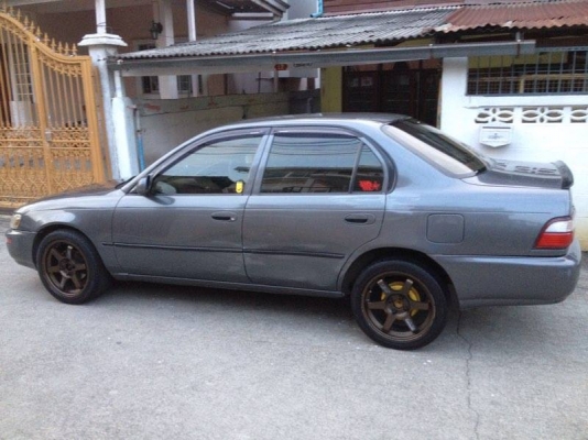 ขายToyota corolla เครือง1500 สีเท่า รถมือเดียวรถบ้านแท้ๆ2ระบบน้ำมัน+แก็ส ลงเล่มเรียบร้อย ประกันภัยชั้น3ทะเบียนเต็ม พร้อมโอน 1 แม็กTE37ขอบ16 ยาง205 45 16 2พวงมาลัยMOMOแท้ 3เบาะBRIDE 1คู่ เบลSparcoสีแดง 4วิทยุJVC cd mp usb พร้อมปลีปรับเสียง ลำโพงJBL ราคา550