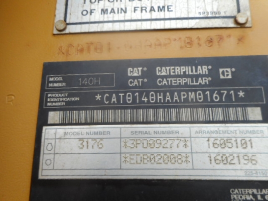 รถเกรด 140H ‪#&lrm;APM01671‬ ปี 2004 พร้อม ripper รถนำเข้าจากต่างประเทศนะคะ สนใจติดต่อ ใหม่ 061-4194022