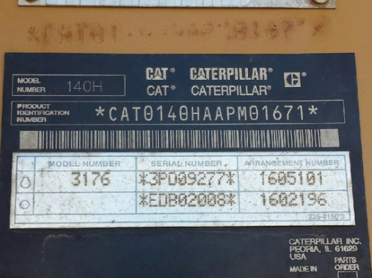 รถเกรด 140H ‪#&lrm;APM01671‬ ปี 2004 พร้อม ripper รถนำเข้าจากต่างประเทศนะคะ สนใจติดต่อ ใหม่ 061-4194022