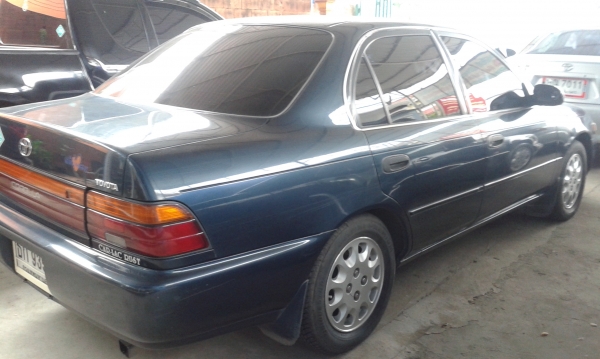 รถเก๋ง TOYOTA 3 ห่วง ปี 93 เกียร์ออโต้ ติดแก๊ส เครื่อง 1600 แรง สภาพสวยพร้อมใช้งาน ราคา 58,000 บ. รถอยู่ดอนเมือง