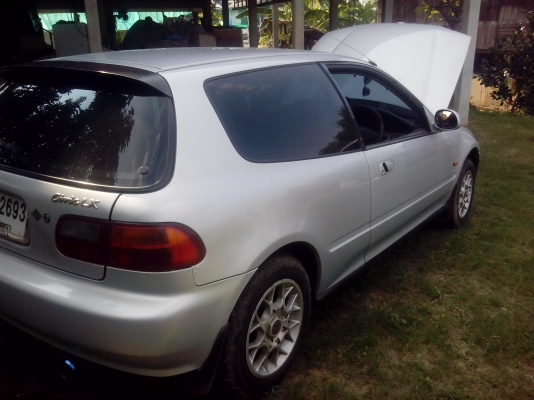 0957879878อยุธยา ขายจริงมีรถจริงcivic 3door 1.5 m/t แก๊สน้ำมัน เครื่องดีมาก ช่วงล่างดี แอร์เย็น จกไฟฟ้า พ.เพาเวอร์