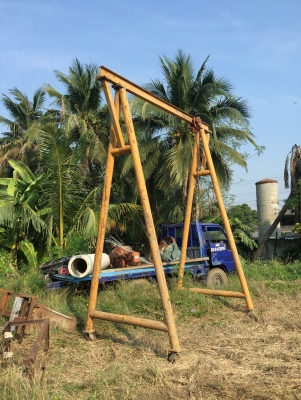 Sell> ขายขารอกทรง A สูง 4.00 ม. หน้ากว้าง 2.60 ม. ด้านข้างกว้าง 1.80 ม. แป๊ปโต 5" นิ้ว พร้อมตัวเดินโมสาว