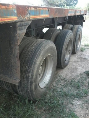 ขายหางพื้นเรียบ 3 เพลาอู่วีรนันท์ ยาว 12.50 เมตร ทะเบียนพร้อม