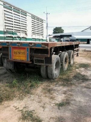 ขายหางพื้นเรียบ 3 เพลาอู่วีรนันท์ ยาว 12.50 เมตร ทะเบียนพร้อม