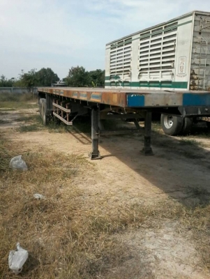 ขายหางพื้นเรียบ 3 เพลาอู่วีรนันท์ ยาว 12.50 เมตร ทะเบียนพร้อม