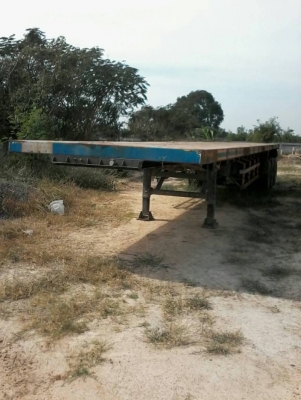 ขายหางพื้นเรียบ 3 เพลาอู่วีรนันท์ ยาว 12.50 เมตร ทะเบียนพร้อม