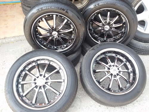 ขายล้อ ST Racing 17 5รู 100-114 กว้าง7.5 พร้อมยาง  4 ล้อ