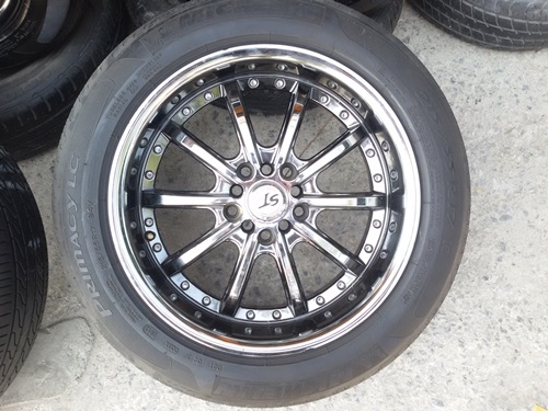 ขายล้อ ST Racing 17 5รู 100-114 กว้าง7.5 พร้อมยาง  4 ล้อ