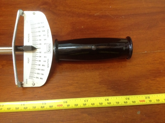 ขายประแจปอนด์ Vintage Sears ขนาด 1/2" แรงบิด 140 ฟุตปอนด์ &amp; 190 นิวตันเมตร