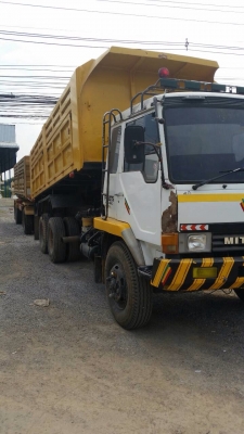 ขายรถพ่วง Mitsubishi turbo TF2,xxx เครื่องเดิม 6D16 turbo-220 แรง กระบะดัมพ์อู่เอสเอ ลูก 2 เพลา ทะเบียนพร้อม