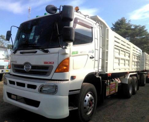 สิบล้อ ฮีโน่ 344ปี55ซีรี500 แม่ลูกดั้ม 3คาน สภาพดีสวยกริ๊ปบางเดิมทั้งคัน ทะเบียนพร้อมโอน