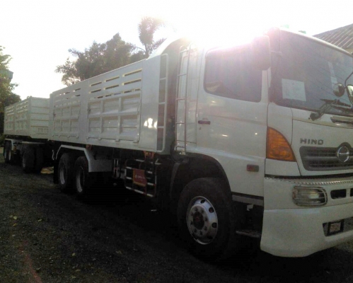 สิบล้อ ฮีโน่ 344ปี55ซีรี500 แม่ลูกดั้ม 3คาน สภาพดีสวยกริ๊ปบางเดิมทั้งคัน ทะเบียนพร้อมโอน