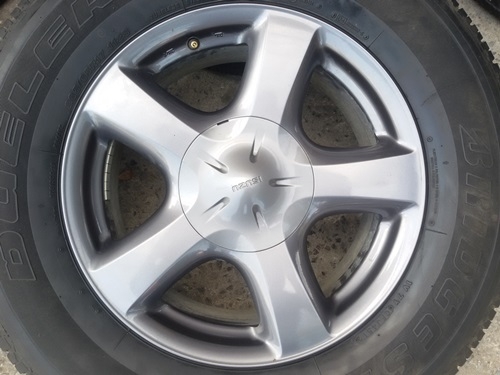 ขายล้อแม็กISUZU V Cross(สีกัล) ขอบ17ยาง265/65/17 ปี12 4 ล้อ