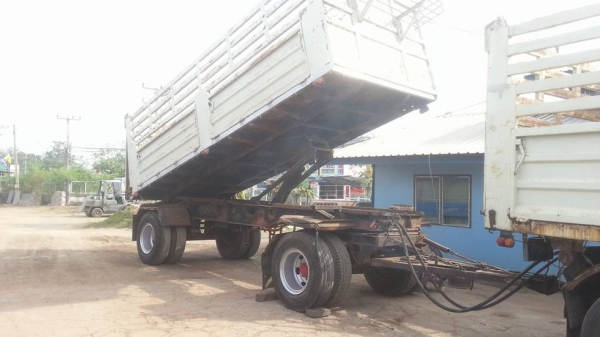 ขายลูกพ่วงดั้ม สองเพลา คานหาม zm แบรกแห้ง คัชชีใหญ่ 14 นิ้ว เดิมวิ่งกระลา มะพร้าง วิ่งแต่ของเบา คัชชีสวยมาก ยางพร้อมใช้ เอกสานพร้อมโอน