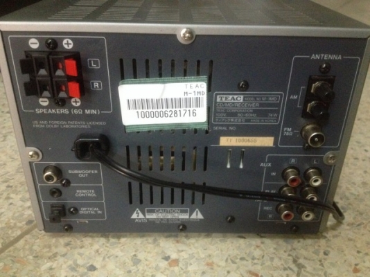 TEAC M1 MD CD ของเก่าญี่ปุ่นสภาพสวยใช้ไฟ100V