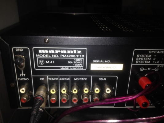 แอมป์ฟังเพลง Marantz PM4200 Integrated Amplifier เก่าญี่ปุ่นสภาพสวยไฟ100V