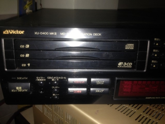 VICTOR  XU D400MK  MD CD เก่าญี่ปุ่นเเท้ใช้ไฟ100V สภาพสวยอ่านดีมาก