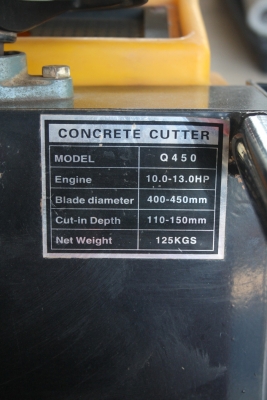 ขาย เครื่องตัดคอนกรีต ดีเชล 13 แรงม้า