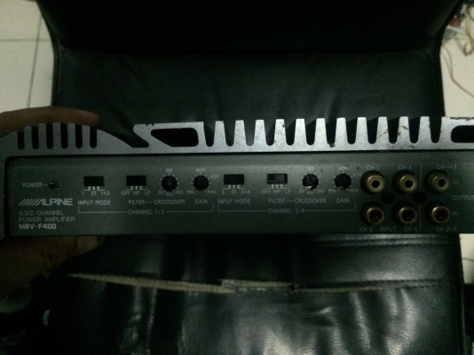 Alpine MRV-F400 V12 4CH 40 watts RMS/12volts 4ohms into 4 channels 50 watts RMS/12volts 2ohms into 4 channels 100 watts RMS/12volts 4ohms into 2 channel 60 watts 14.4volts 4ohms into 4 channels 80 watts 14.4volts 2ohms into 4 channels 160 watts 14.4volts Alpine MRV-F400 V12 4CH 40 watts RMS/12volts 4ohms into 4 channels 50 watts RMS/12volts 2ohms into 4 channels 100 watts RMS/12volts 4ohms into 2 channel 60 watts 14.4volts 4ohms into 4 channels 80 watts 14.4volts 2ohms into 4 channels 160 watts 14.4volts