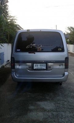 ขายด่วน รถตู้ขนส่ง Toyota รถใช้งานอยู่ปกติ ทะเบียน พรบ. พร้อมโอน