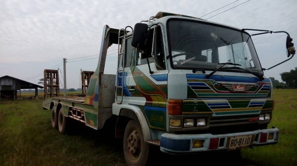 สิบล้อ ฮีโน่ FD176-HO6D-220โบว์ 2เพา สโลส ท้ายลาก รถเกียว หางไฮโลริส  สภาพดีพร้อมใช้ ทะเบียนพร้อมโอน