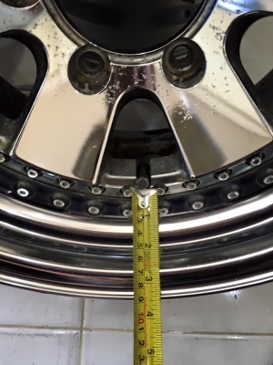 ขายล้อ WORK CRHOME 3 ชิ้นแท้ 15x8 ET-15 6 รูกระบะ ประมูลญี่ปุ่น