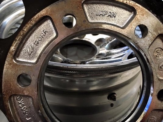 ขายล้อ WORK CRHOME 3 ชิ้นแท้ 15x8 ET-15 6 รูกระบะ ประมูลญี่ปุ่น