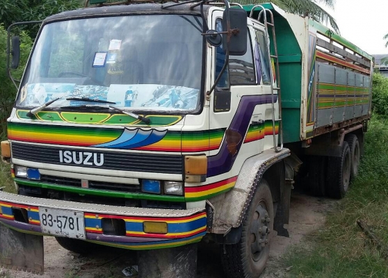 สิบล้อ อีซูซุ FVZ12MY 175 สโลส 2เพา ดั้ม สภาพดีสวยพร้อมใช้ ทะเบียนพร้อมโอน