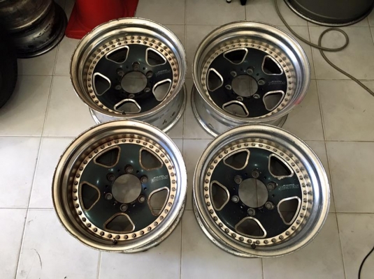 ขายล้อ TRACTION 2 ชิ้นแท้ 16x9 ET-13 6 รูกระบะ ออฟลึก ประมูลจากญี่ปุ่น