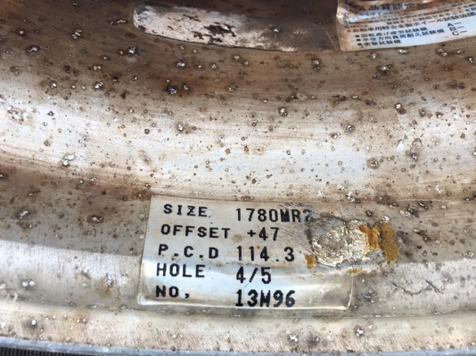 ขายล้อ STICH 3 ชิ้นแท้ 17 F7 R8 4,5/114.3 ถูกๆ ประมูลญี่ปุ่น