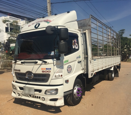 ขายหกล้อ HINO 175 ซีรีส์500 รุ่น FC9JLLA กระบะคาร์โก้ ยาว 6.50 เมตร ปี 53 เครื่องดี คัสซีสวย ยางเต็ม
