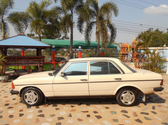 เบนซ์ บอดี้ 123 สภาพสวยมาก สีเหลืองงาช้าง (เบอร์ติดต่อ 081-942-5002)