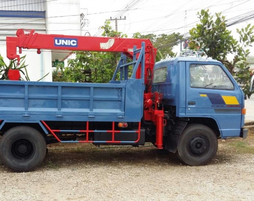 หกล้อ อีซูซุ NPR115 พ.เวอร์ ช่วงล่างใหญ่ หน้า FหลังF เครน3ตัน กะบะเหล็กช่วงยาว 4.50ม  พร้อมใช้ ทะเบียนพร้อมโอน