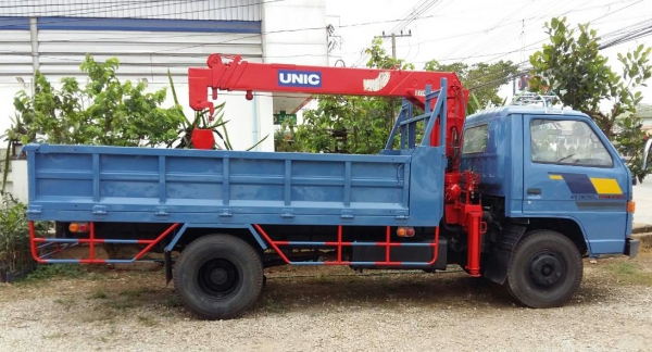 หกล้อ อีซูซุ NPR115 พ.เวอร์ ช่วงล่างใหญ่ หน้า FหลังF เครน3ตัน กะบะเหล็กช่วงยาว 4.50ม  พร้อมใช้ ทะเบียนพร้อมโอน