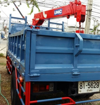 หกล้อ อีซูซุ NPR115 พ.เวอร์ ช่วงล่างใหญ่ หน้า FหลังF เครน3ตัน กะบะเหล็กช่วงยาว 4.50ม  พร้อมใช้ ทะเบียนพร้อมโอน