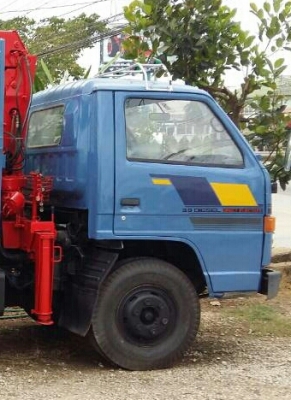 หกล้อ อีซูซุ NPR115 พ.เวอร์ ช่วงล่างใหญ่ หน้า FหลังF เครน3ตัน กะบะเหล็กช่วงยาว 4.50ม  พร้อมใช้ ทะเบียนพร้อมโอน