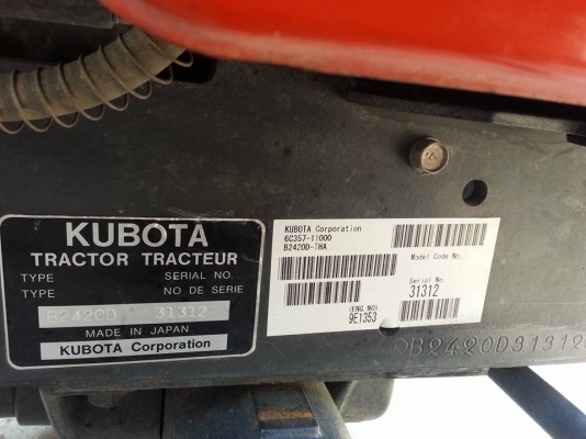 นางฟ้ามาแล้ว...คูโบต้า B2420  4 WD ใบมีด