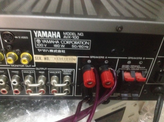 YAMAHA AVX 100 เก่าญี่ปุ่นเเท้สภาพสวยใช้ไฟ100V