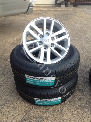 ล้อแม็ก Fortuner, Vigo champ ขอบ17 พร้อมยางใหม่ 265-65-17 Bridgestone ปี15